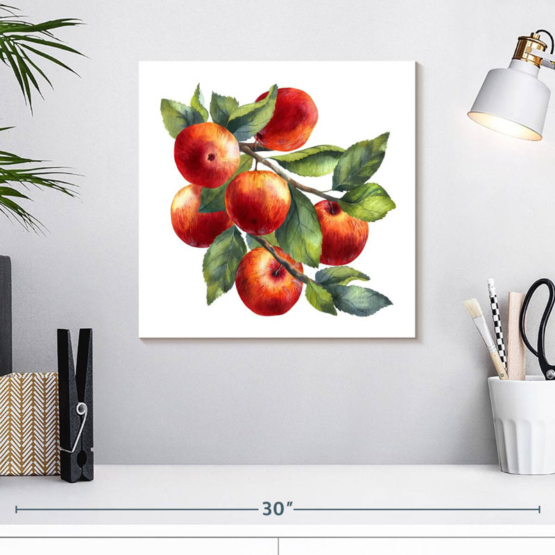 Yarlin Red Apples, 16" H x 16" W