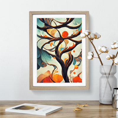 Abstract Tree Branches No.7 - Framed Print