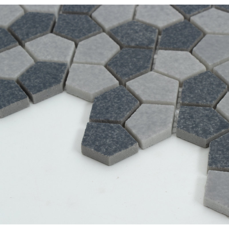 Carreau de mosaïque pour mur et plancher en verre 0,6 po x 0,6 po Gaia, Lolite