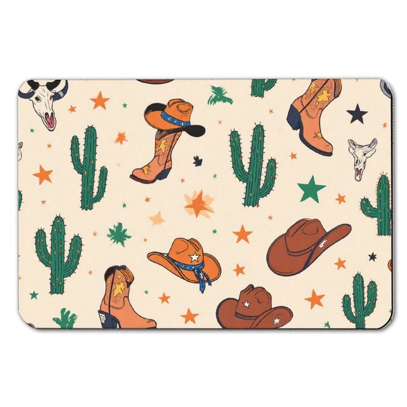 Tapis de bain Western pour salle de bain, 16 x 24 po