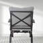 Chaise de patio en acier avec coussins Vimlesh