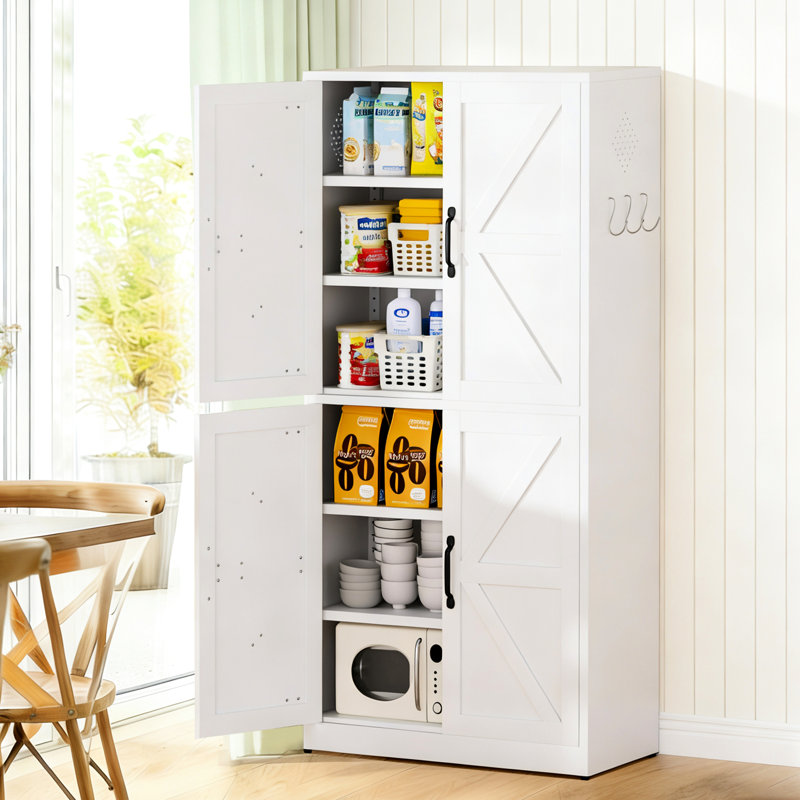 Garde-manger en acier blanc avec tablettes porteuses multicouches, preuve, convient aux armoires de salle de bain réglables, capacité de 55 lb, facile à nettoyer, preuve