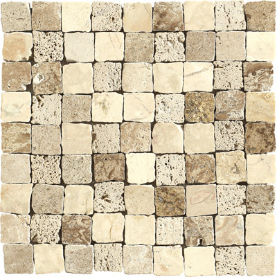 Carreau de mosaïque en marbre 1 po x 1 po Rabat