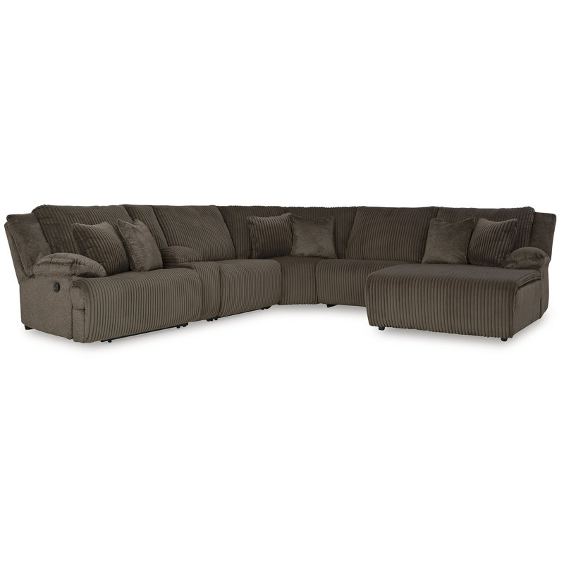Matherly 6-Piece Reclining Sectional With Chaise, Left Hand Facing