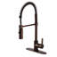 Robinet de cuisine monocommande à 1 trou à fixation sur comptoir Kingston Brass Continental-29273308