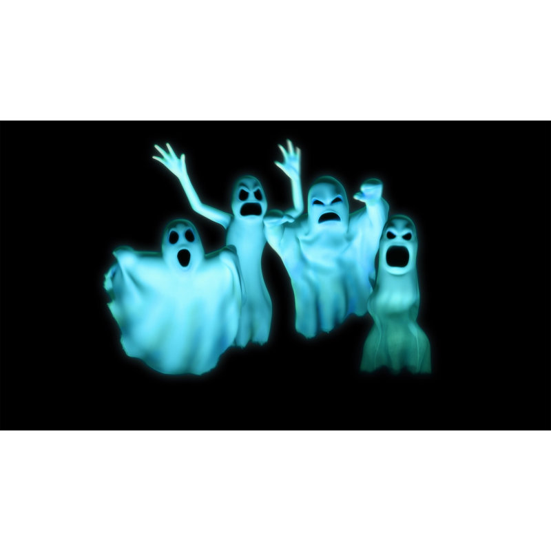 Décoration numérique d'Halloween sur USB AtmosFX Boo Crew + écran holographique 5,5 pi x 9 pi