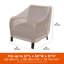 Housse pour chaise de patio Modern Leisure, paquet de 2, L 27 po x l 34 po x H 31 po, beige