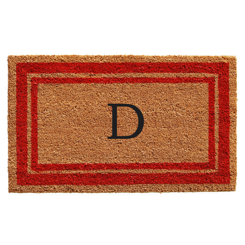 Tapis d'entrée antidérapant Stortz, Rouge / Brun, D, Rectangle 2 pi x 3 pi