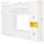 Lit escamotable en bois avec meuble télé, tiroirs, tablettes Bexey-824066904