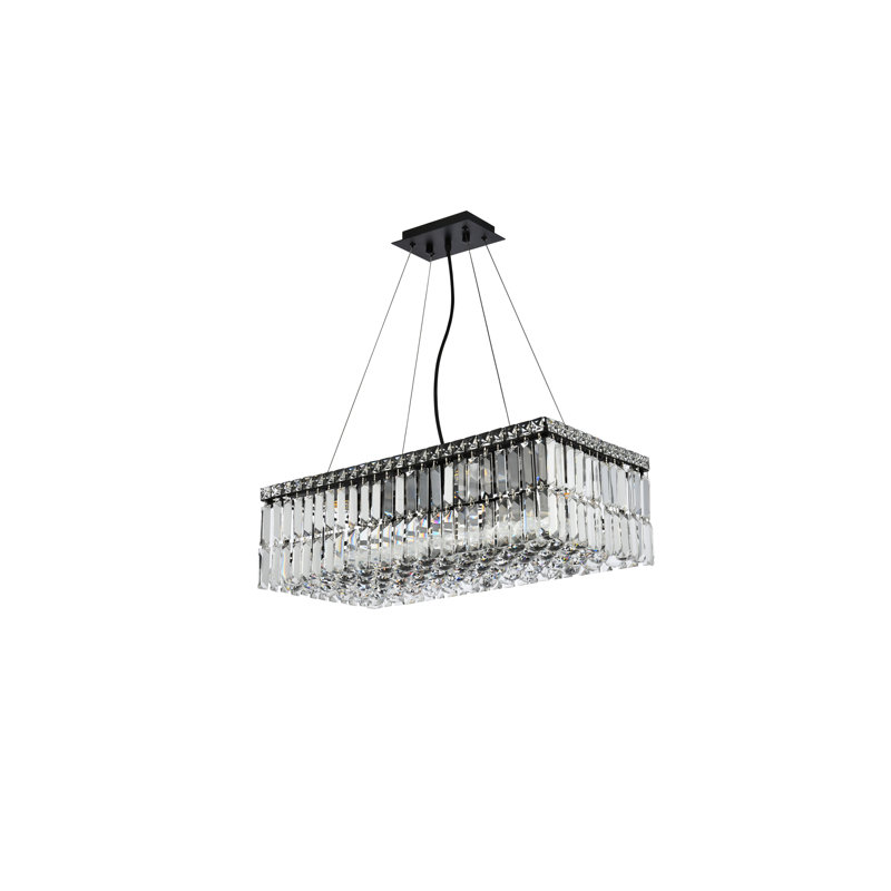 Isadora 6 - Light Kitchen Island Pendant, Royal Cut, Black