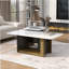 Ensemble de 2 tables basses modernes et luxueuses, petite table de bout carrée avec plateau spacieux et centre-233234027