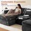 Canapé modulaire réversible 5 pièces avec 2 repose-pieds Cloud-2022076553