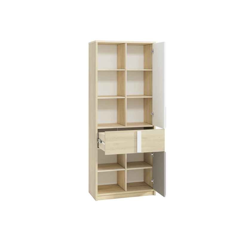 Incrocci 199cm H x 80cm W Geometric Bookcase
