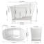 Baignoires de trempage profondes à surface solide 51 po x 29 po Fslefay-125356164