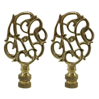 Hand Carved Caste Floral Lamp Finial