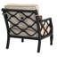 Chaise de patio avec coussins Sunbrella Villa Bianca