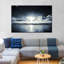 Dark Beach Sunset Canvas Print-92256582