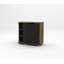  Armoire à chaussures moderne - tablettes ouvertes et portes doubles, l 31,5 po x P 15,6 po x H 27,8 po-932741372