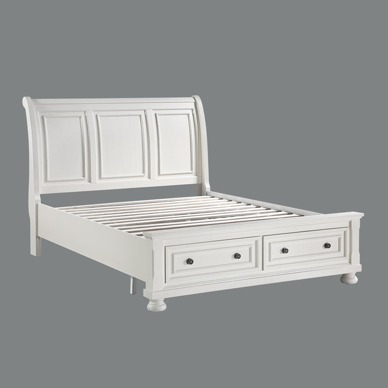 Kynsleigh Low Profile Storage Platform Bed, Queen, Ebony