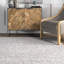 Tapis gris clair tissé à la main Amorita-1675901246