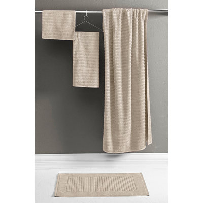 Fralick Ribbed Turkish Cotton Bath Sheet Set