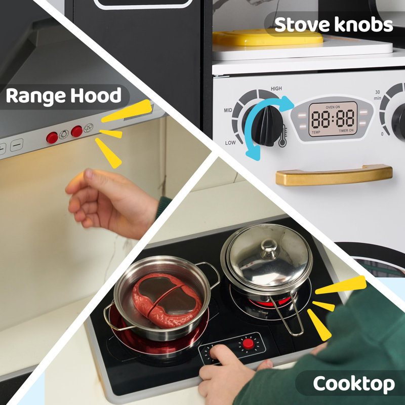 Ensemble de jeu de cuisine en bois
