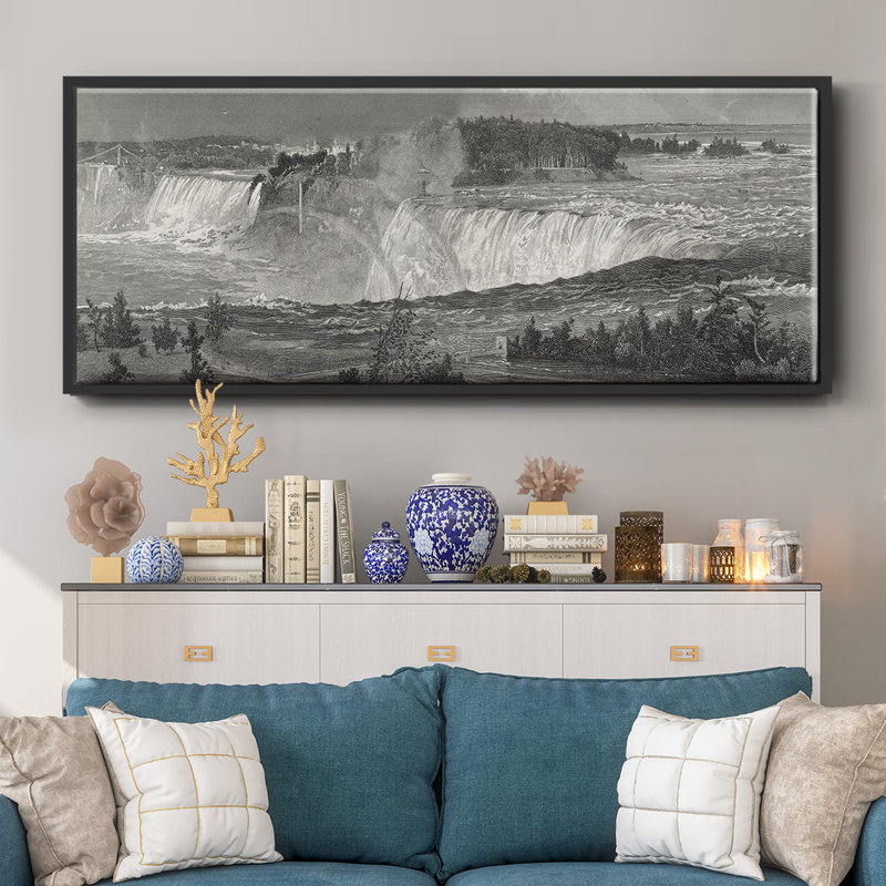 Niagara- Framed Canvas, 24" H x 60" W