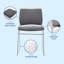 Ensemble de 4 chaises empilables d'une capacité de 1102LB