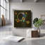 «Plusieurs cercles» par Wassily Kandinsky, art mural en métal doré, 12 po x 12 po-365580919