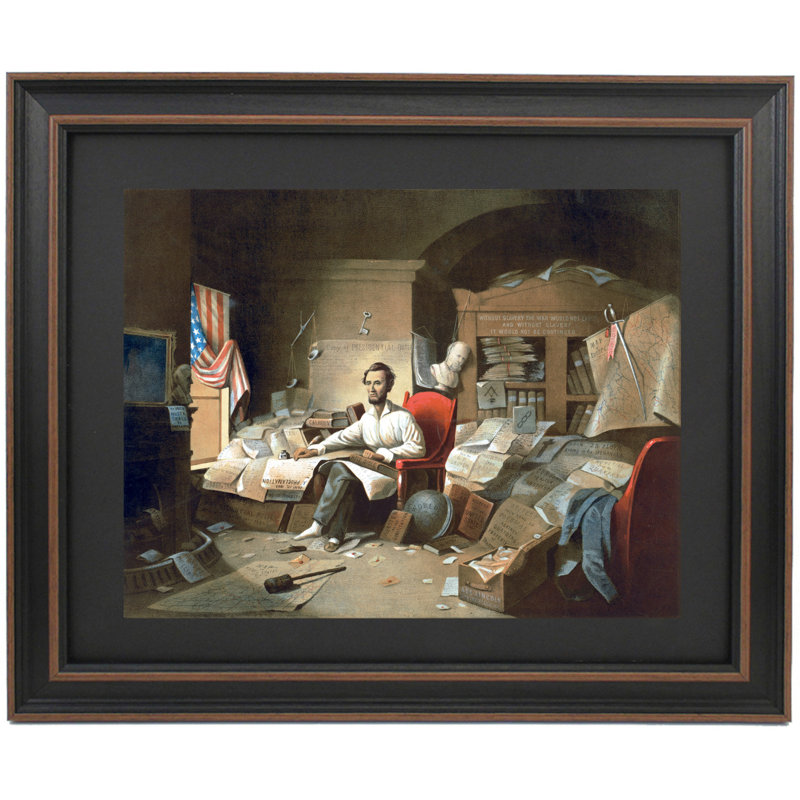 Le président Lincoln écrivant la proclamation de la liberté, le 1er janvier 1863, par David Gilmour Blythe
