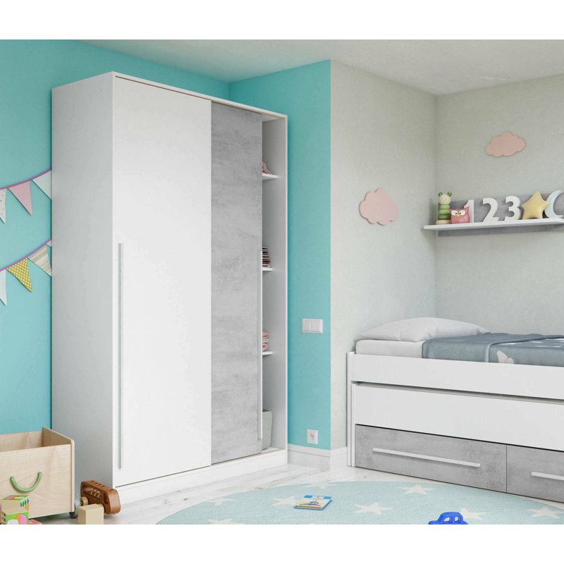 2 Door Manifactured Wood Wardrobe