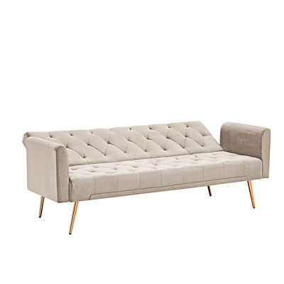 71'' Velvet Sleeper Sofa