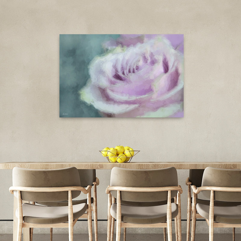 Art contemporain, art floral au printemps, H 24 po x l 36 po
