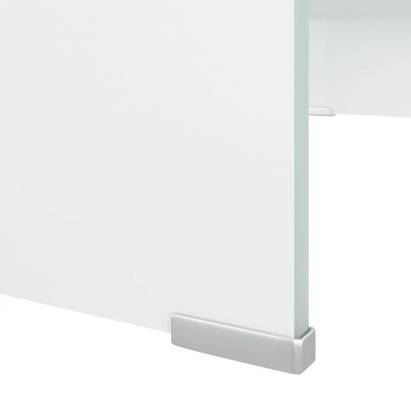 Wakeland TV Stand/Monitor Riser Glass, Transparent, 70cm
