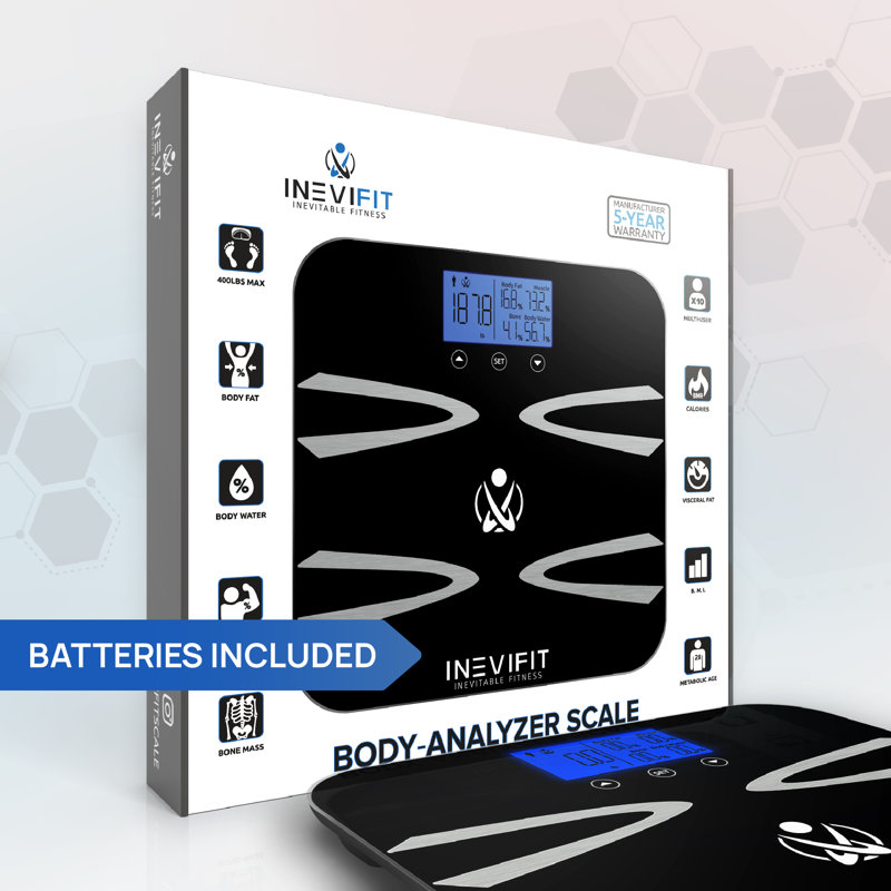 INEVIFIT Digital Body Analysis Scale, Black