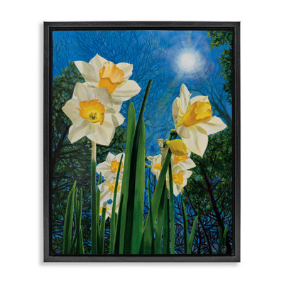 Cadre flottant Daffodils Under The Sun, design par Ann Jasperson