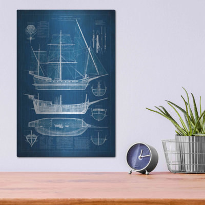 «Antique Ship Blueprint I» par Vision Studio