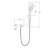 1 Handle Bathroom Waterfall Faucet with Diverter-91135489