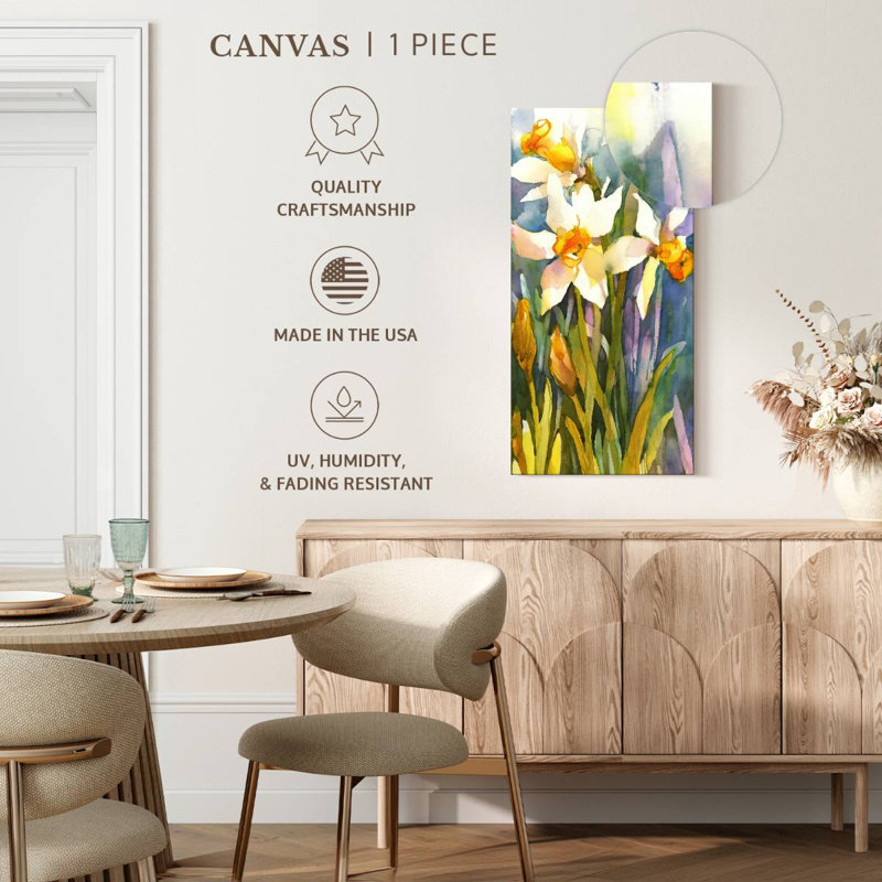 Le Narcisse, H 24 po x l 12 po