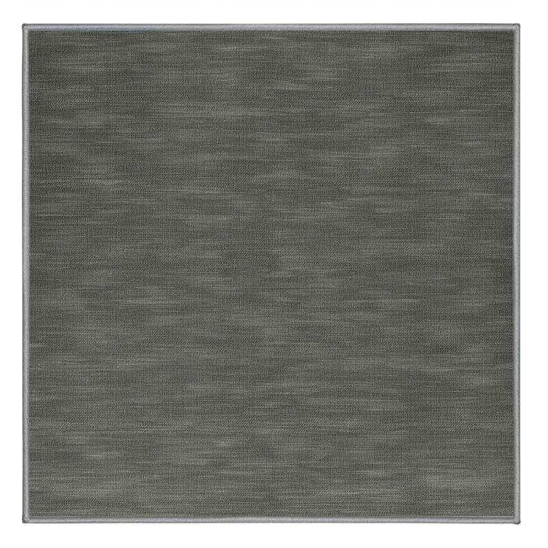 Tapis brun uni lavable à la machine, Carré 5 pi