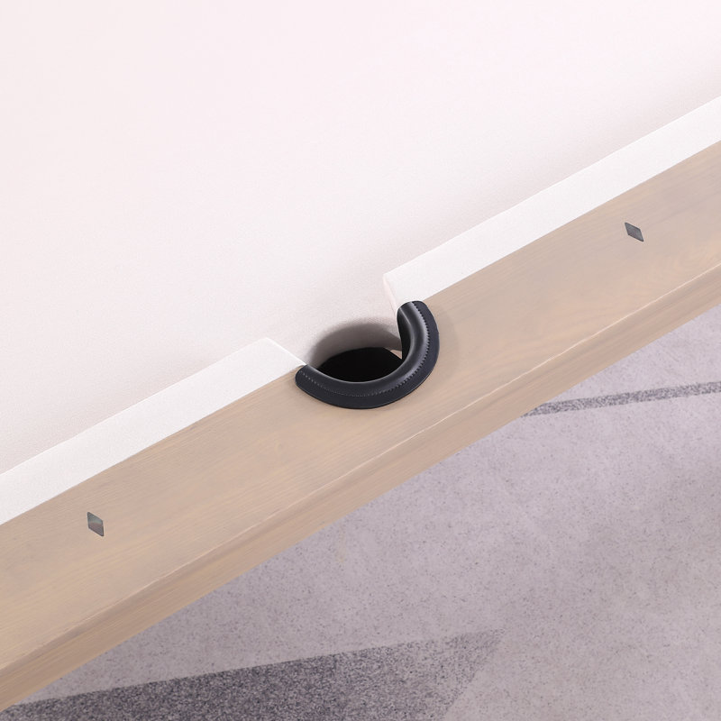 Table de billard en ardoise avec plateau de salle à manger ModArt, Sable résistant à l'eau, Bois flotté, 7 pi