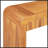 Rustic Console Table With Fluted Drawer, Curved Corners, And Thick Legs For Hallway And Living Room (Brown)-2051495909