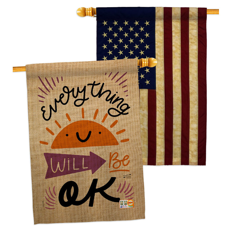 Drapeau de maison en polyester / mélange 40 po x 28 po