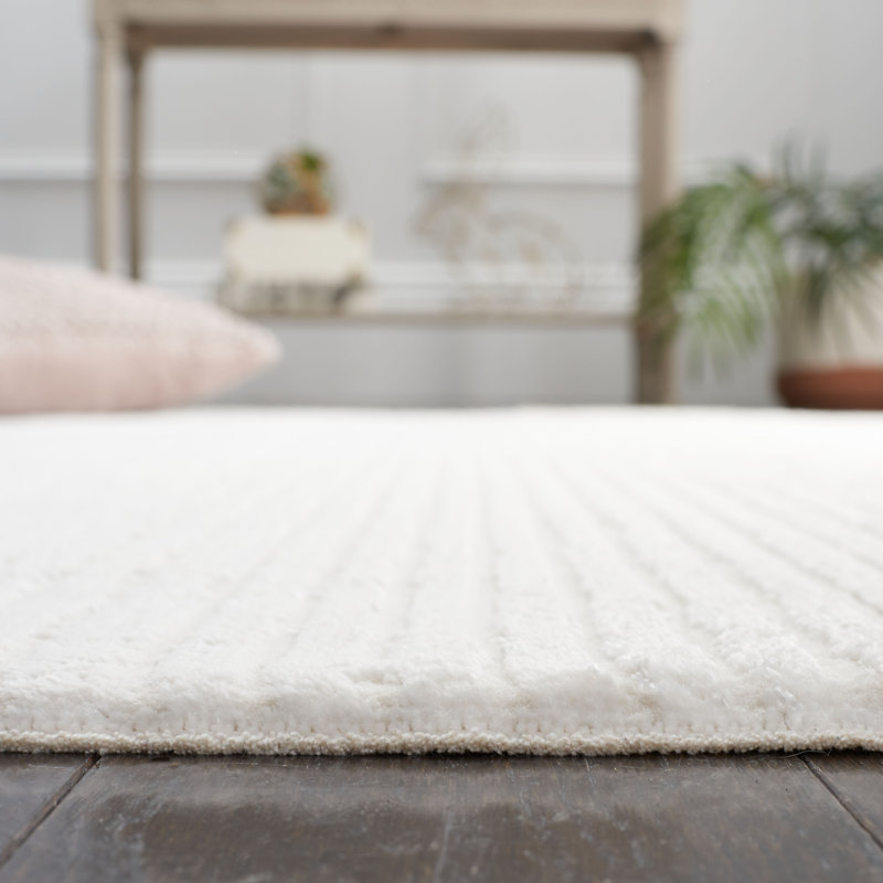Tapis rayé Erving Whisper Performance, Rectangle 6 pi x 9 pi