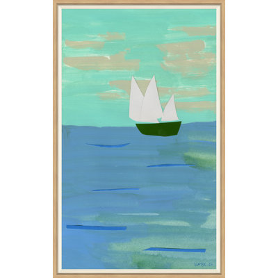 «Tide Chart I» par Susan Hable - Peinture encadrée sur papier