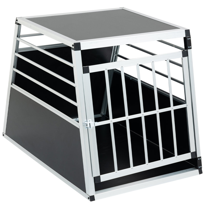 Boîte de transport en aluminium 35 x 25 x 27 po, boîte de transport en aluminium pour chiens et chats,