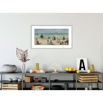 «On the Beach Boulogne-sur-Mer» par estampe numérique encadrée