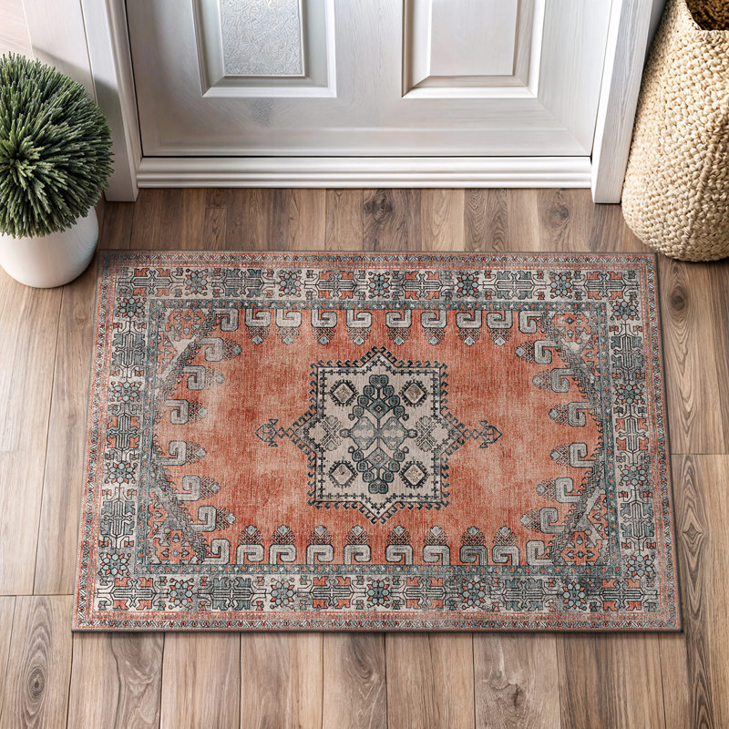 Koressa Washable Oriental Indoor Rug, Rectangle 2' x 3'