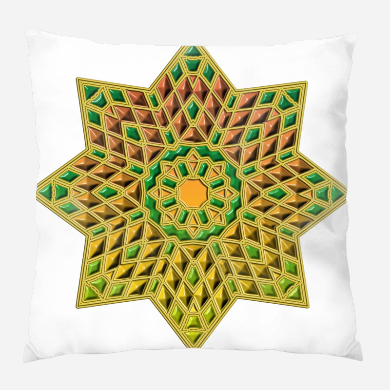 Geometric Microsuede Reversible Throw Pillow