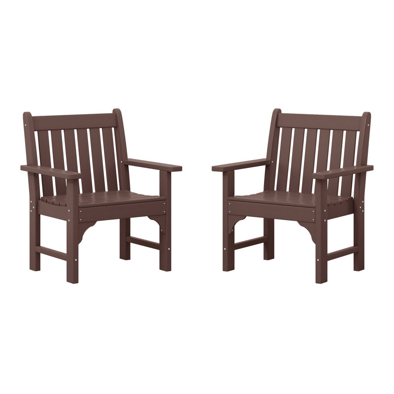 Poly Garden Arm Chair (Set Of 2), Brown